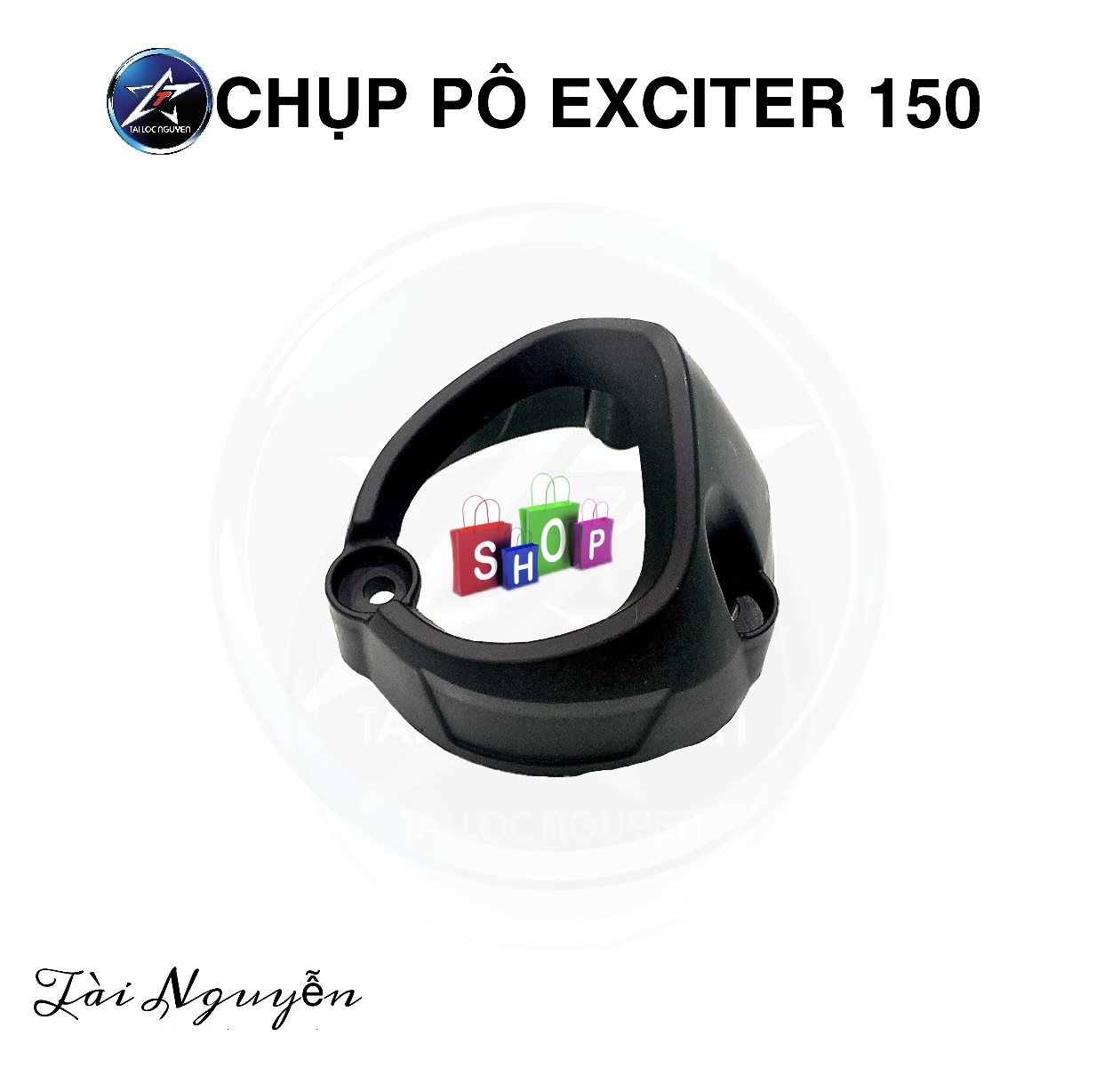 [HCM]CHỤP PÔ ĐEN NHÁM CHO EXCITER 150