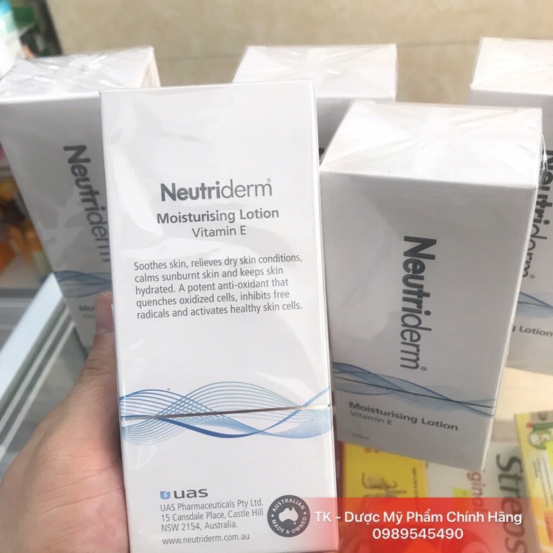 NEUTRIDERM MOI LOTION Kem Dưỡng Da Vitamin E - 125ml