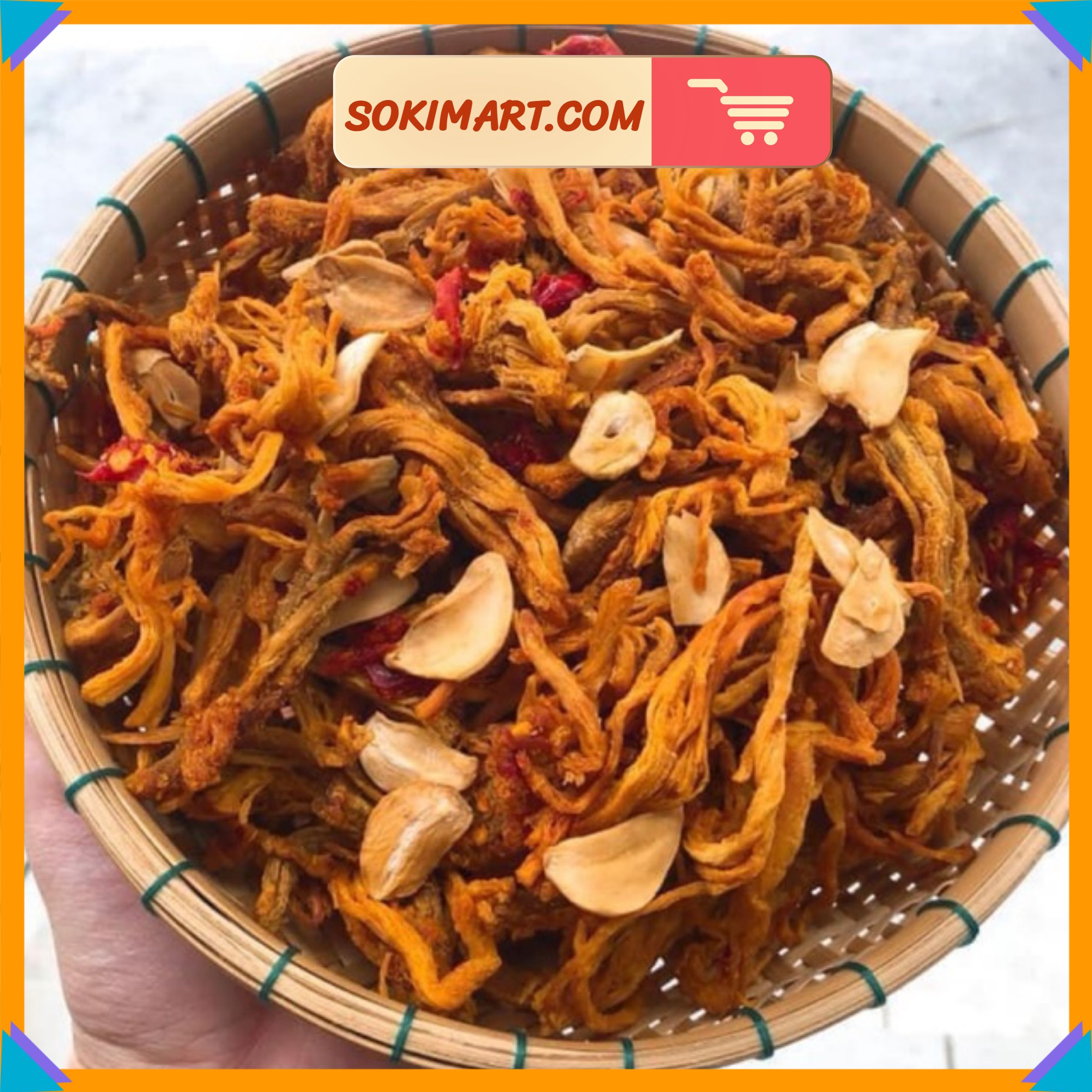 Khô heo cháy tỏi - 300g