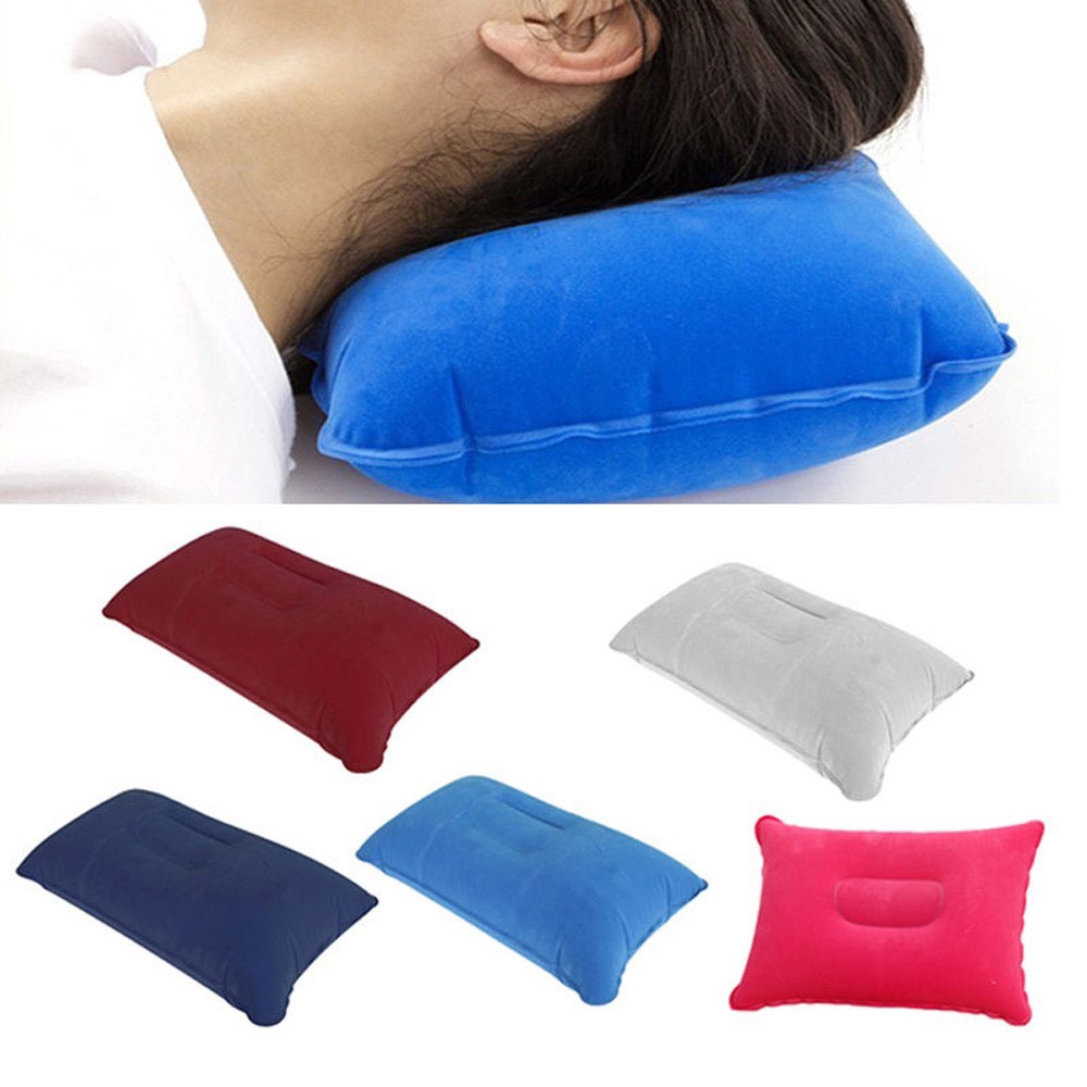 Combo 3 món thảm ngủ văn phòng (1m8 x 1m) CÓ TÚI ĐỰNG + Gối hơi + Bịt mắt
