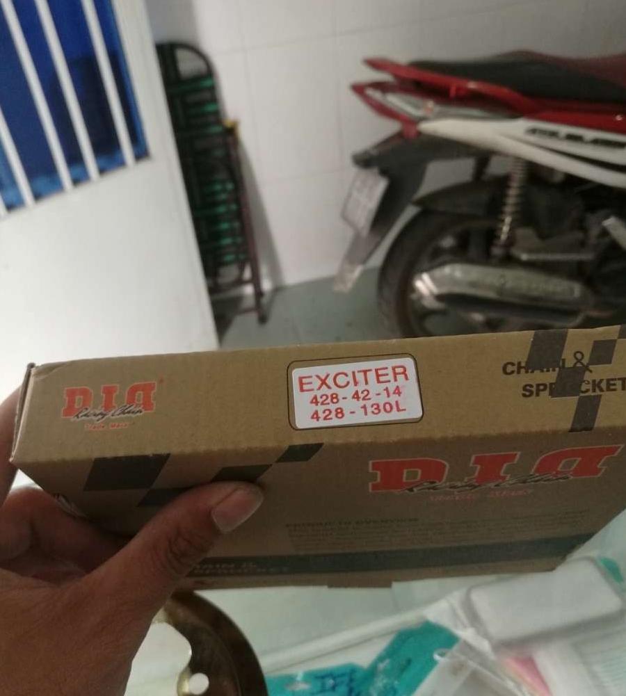 nhông sên đĩa did exciter 150 (sên 10 li)