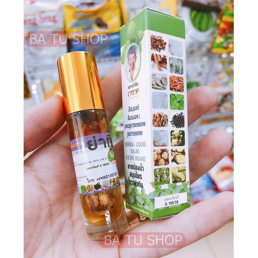 Dầu lăn Thảo mộc Bà Già 13 vị OTOP Thái Lan 8ml
