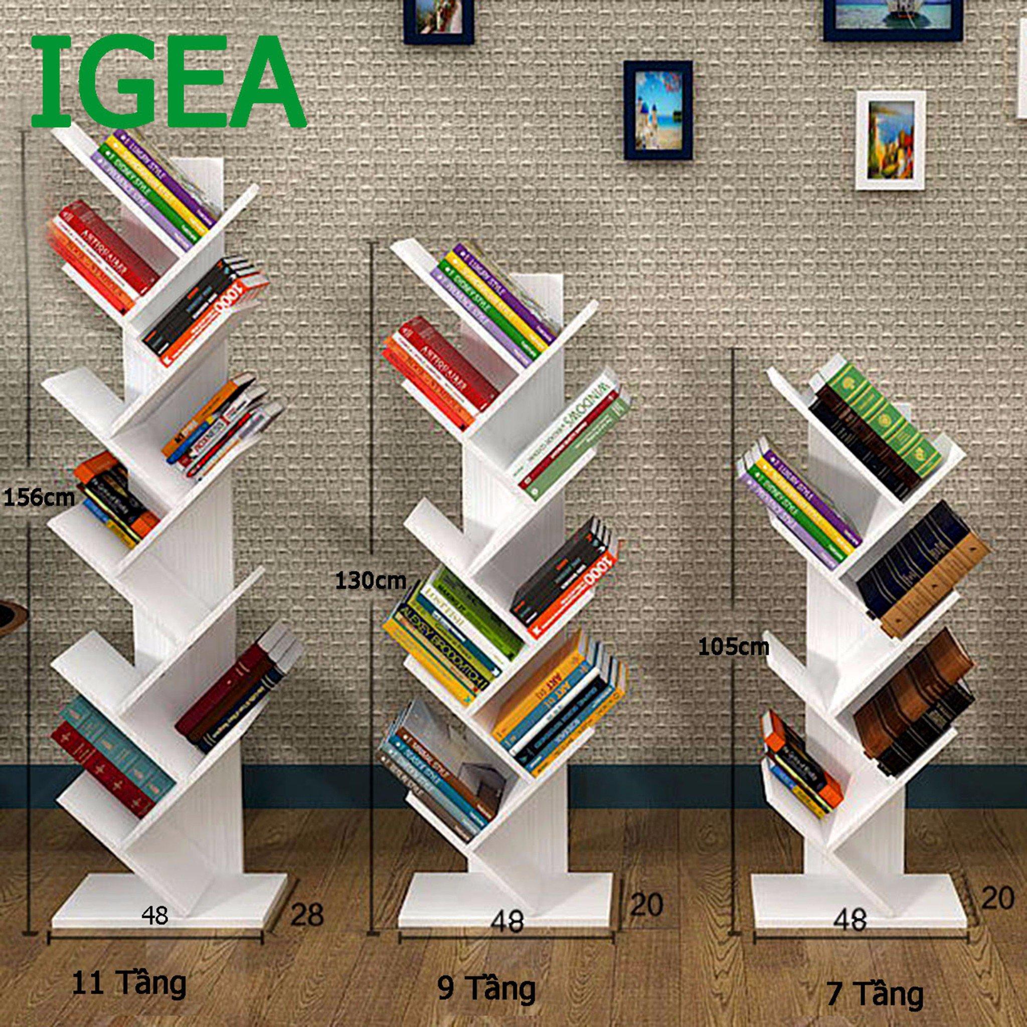 Kệ Sách Hình Cây GP03 HUCHU bằng gỗ mdf phủ min