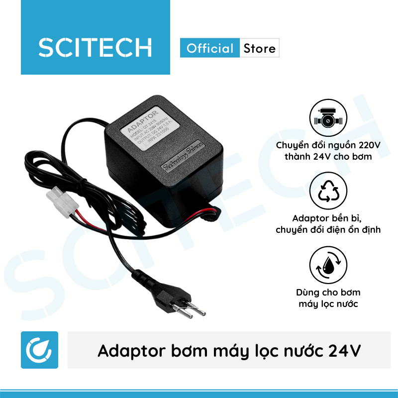 [HCM]Adaptor bơm 24V máy lọc nước - Scitech Water