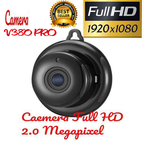 Camera Wifi Không Dây Mini Full HD 1080P, camera V380 PRO có âm thanh, hồng ngoại quay đêm, xem từ xa qua điện thoại, Camera Wifi Mini