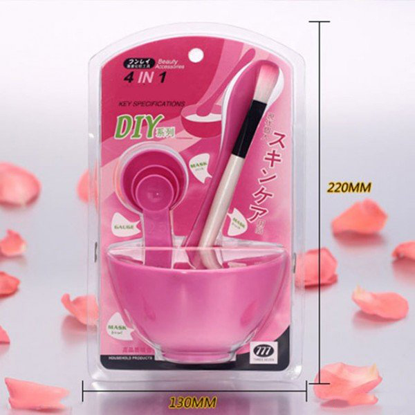 Bộ Dụng Cụ Trộn Mặt Nạ Đắp Mặt 4 In 1