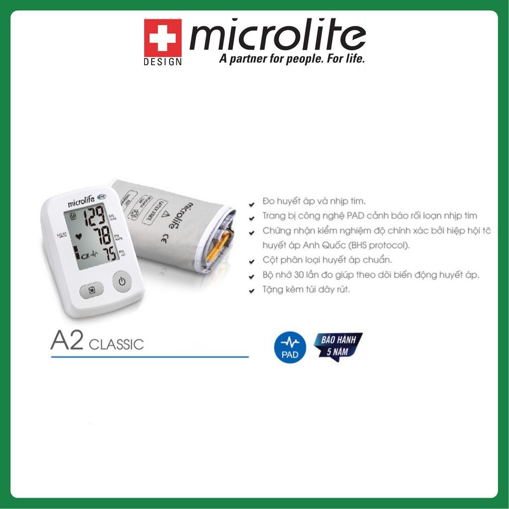 [CHÍNH HÃNG] Máy đo huyết áp bắp tay Microlife A2 Classic