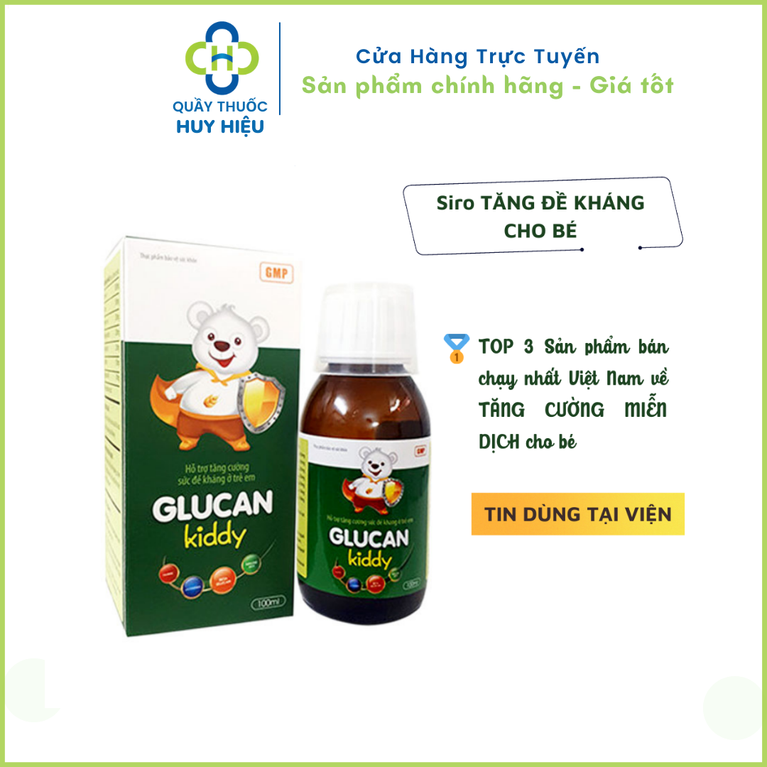 Siro glucan kiddy, siro tăng cường miễn dịch,tăng sức đề kháng cho bé
