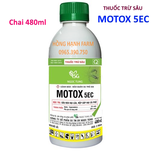 Thuốc trừ sâu motox 5ec - 480ml - đặc t rị: kiến, sâu keo, rệp sáp, bọ trĩ, bọ xít, sâu đục quả, muỗi,..