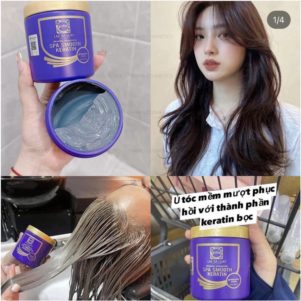 Kem Ủ Tóc Xả Tóc Ủ Lụa KERATIN LAE SA LUAY 250ML Thái Lan