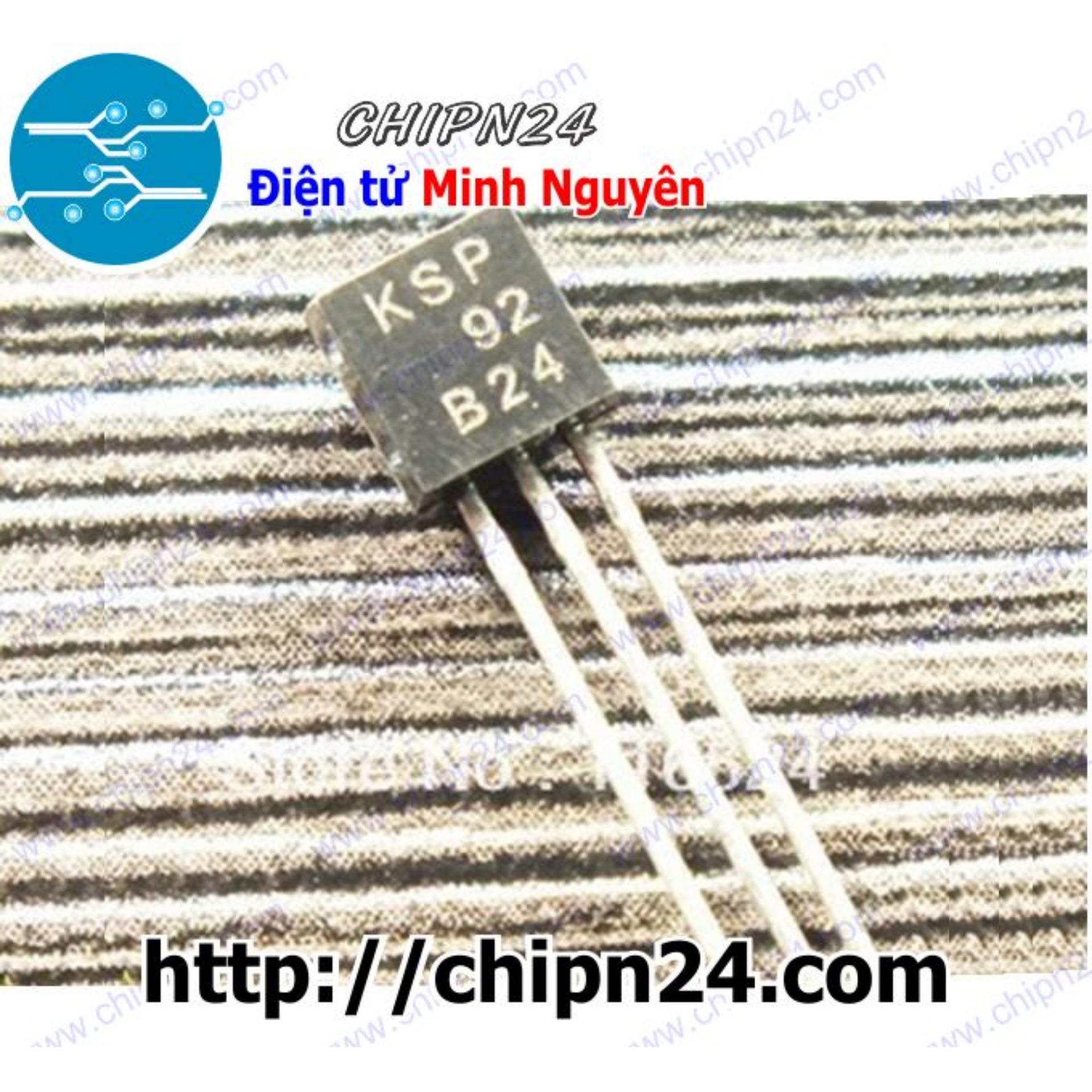 [10 con] (KT1) Transistor KSP92 TO-92 PNP 500mA 300V (MPSA92 A92)