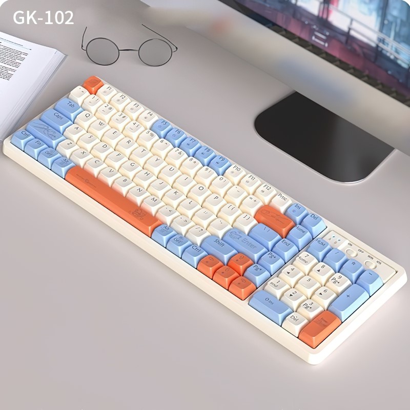 Bàn Phím Cơ GK102 HOTSWAP LANGTU Golden Switch Bàn phím cơ cao cấp dành cho game thủ