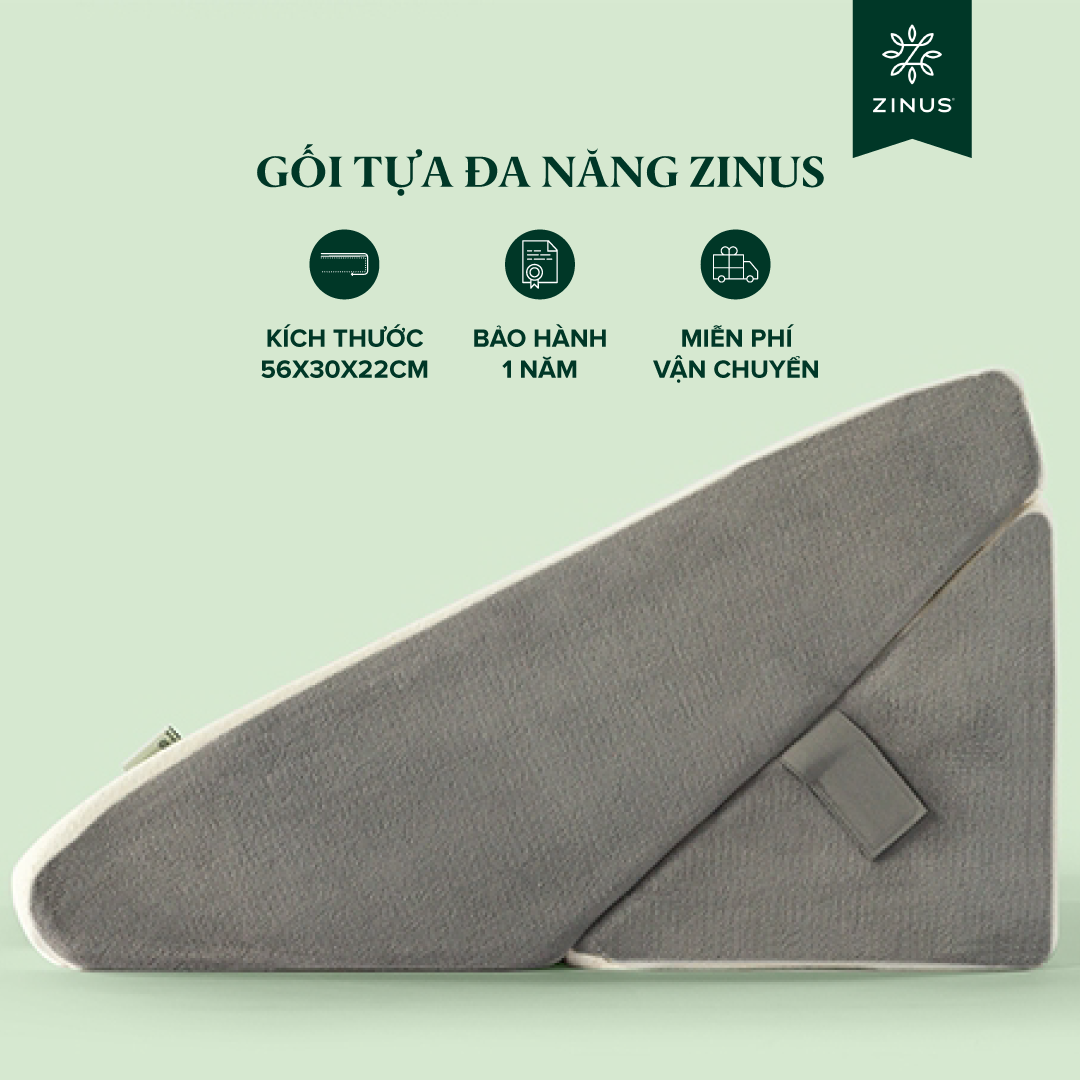 Gối Tựa Đa năng Zinus- Wedge Memory Foam Pillow