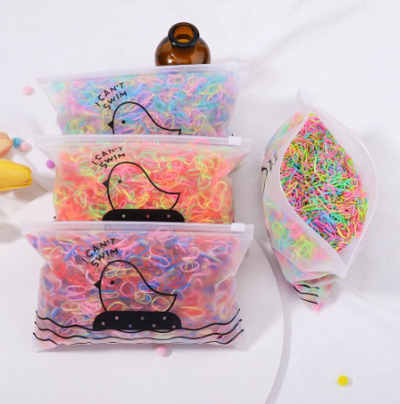 Gói 100G Chun Buộc Tóc Màu Đen, thun cột tóc cho bé - Ruby Baby