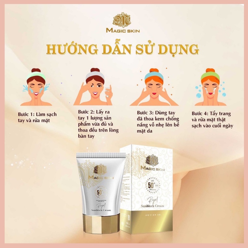 Kem chống nắng Magic skin (size 50ml)