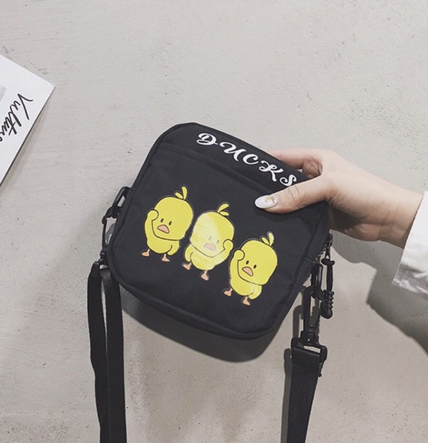TÚI ĐEO CHÉO mini - vịt duck 3 con