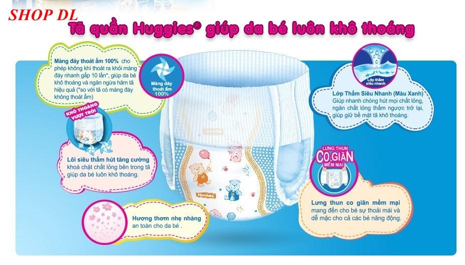 Tã quần Huggies size L - 68 miếng (cho bé 9 - 14 kg)