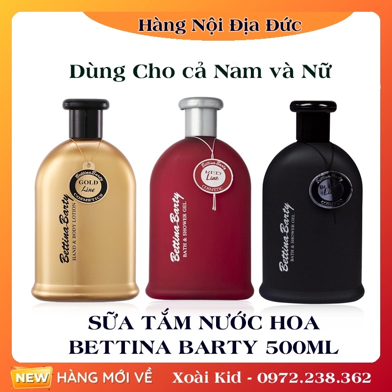 BETTINA BARTY / Sữa Tắm Tinh Dầu Nước Hoa Bettina Barty Bath And Shower g.el 500ml CHUẨN ĐỨC