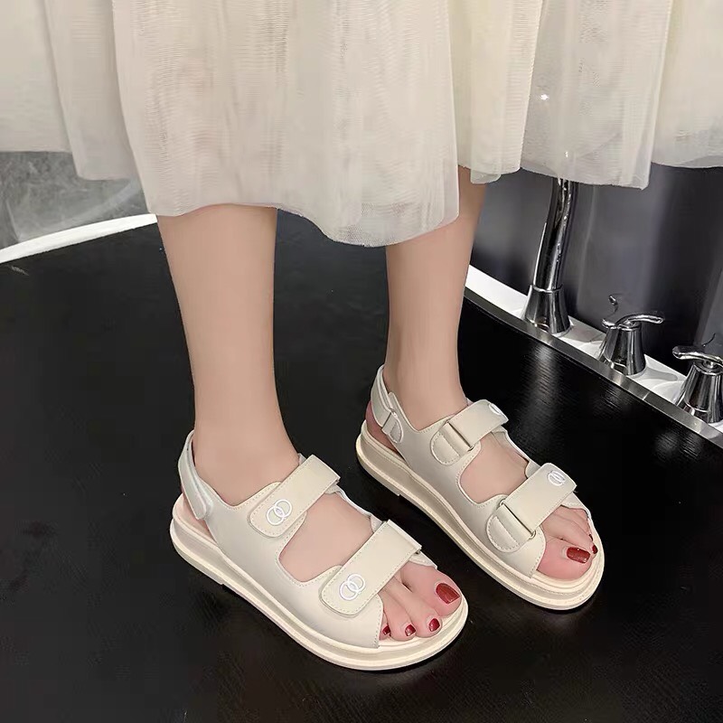Dép Nữ Sandal (Xăng Đan) Chane Da 5 màu xịn xò (Grab Store)
