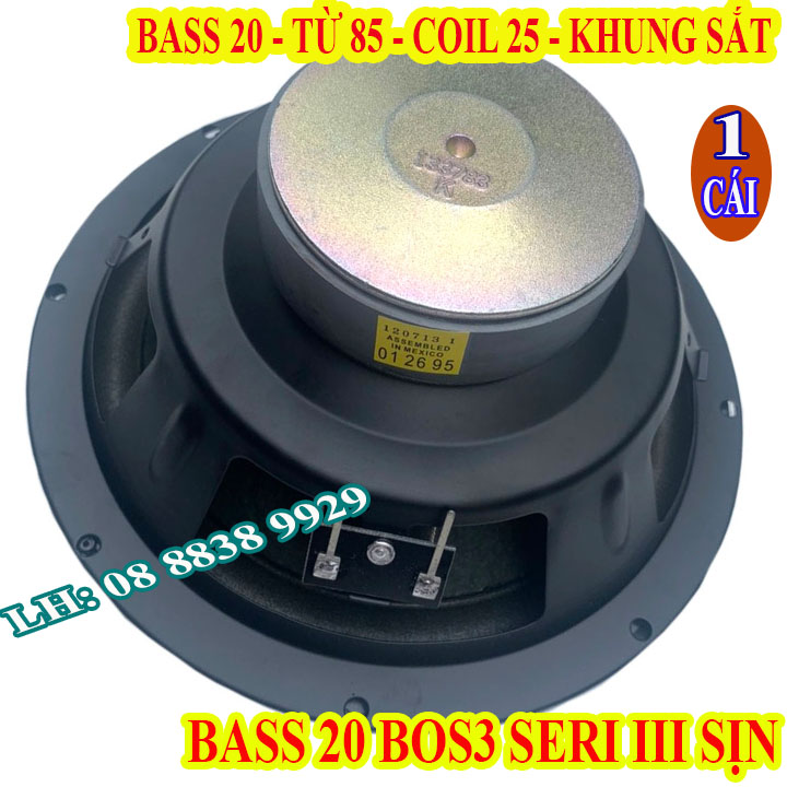 Bulbs Speaker Bass 20 BOS3 Seri 3 sịn taper 6 layer import-price 1 speaker