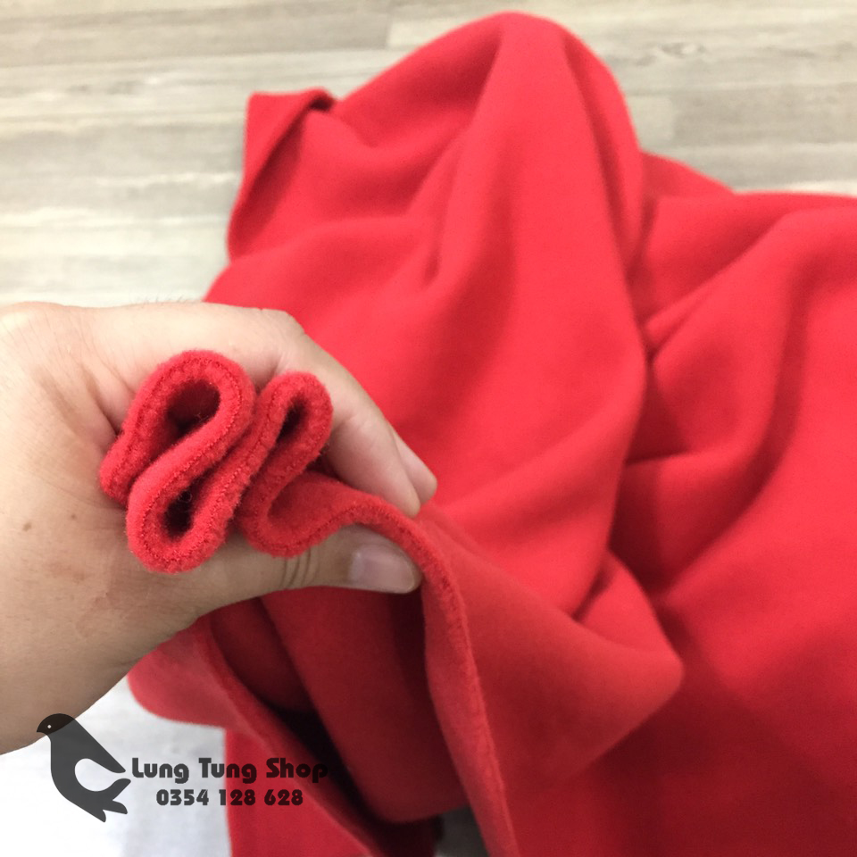 Chăn nỉ văn phòng màu đỏ - chăn mền cá nhân ( loại dày )