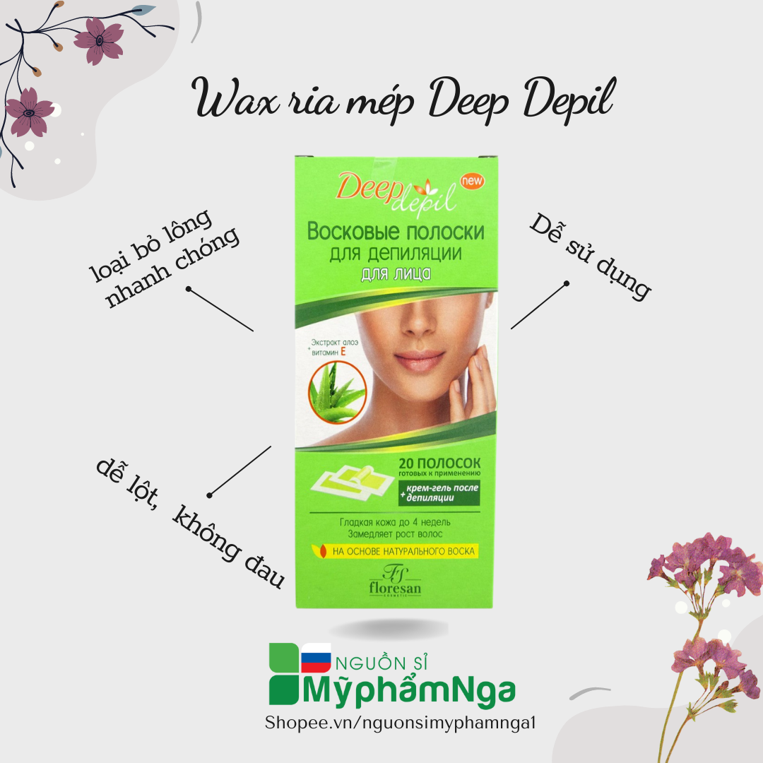 [HCM]Wax lông mặt - Wax ria mép Deep Depil