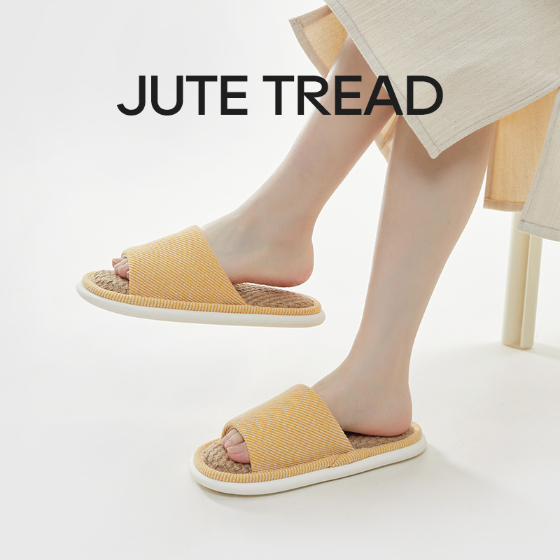 UTUNE Dép Linen cho Nam Nữ cầu trượt trong nhà giày gia đình Mùa xuân mùa