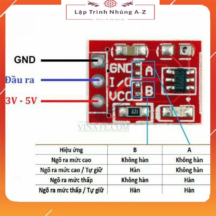 [Lập Trình Nhúng A-Z][6] Module Nút Nhấn Cảm Biến Chạm TTP223