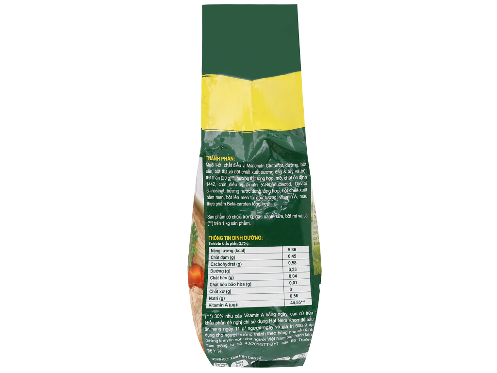 GIA VỊ Hạt nêm Knorr gói 1,8kg