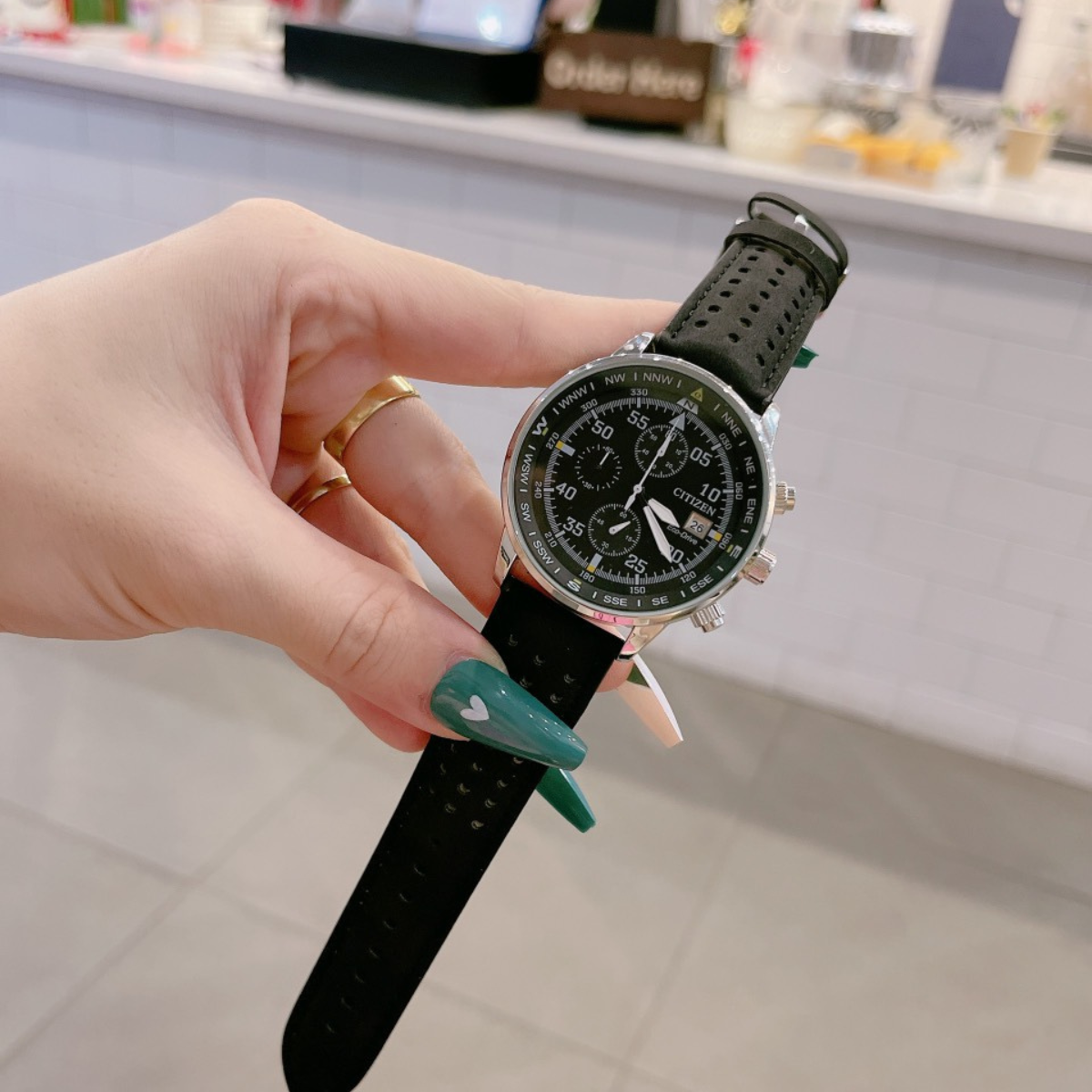 Đồng hồ nam Citizen full kim dây da đẳng cấp