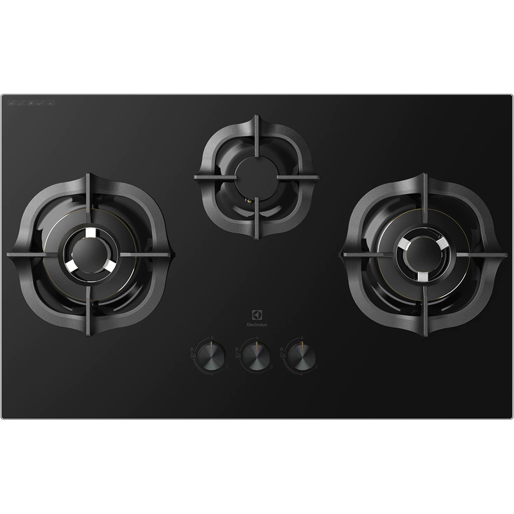 Original Electrolux ehg8321 BC/egt7838ck gas stove display Nice model 97-98%-tempered glass counter brass burners