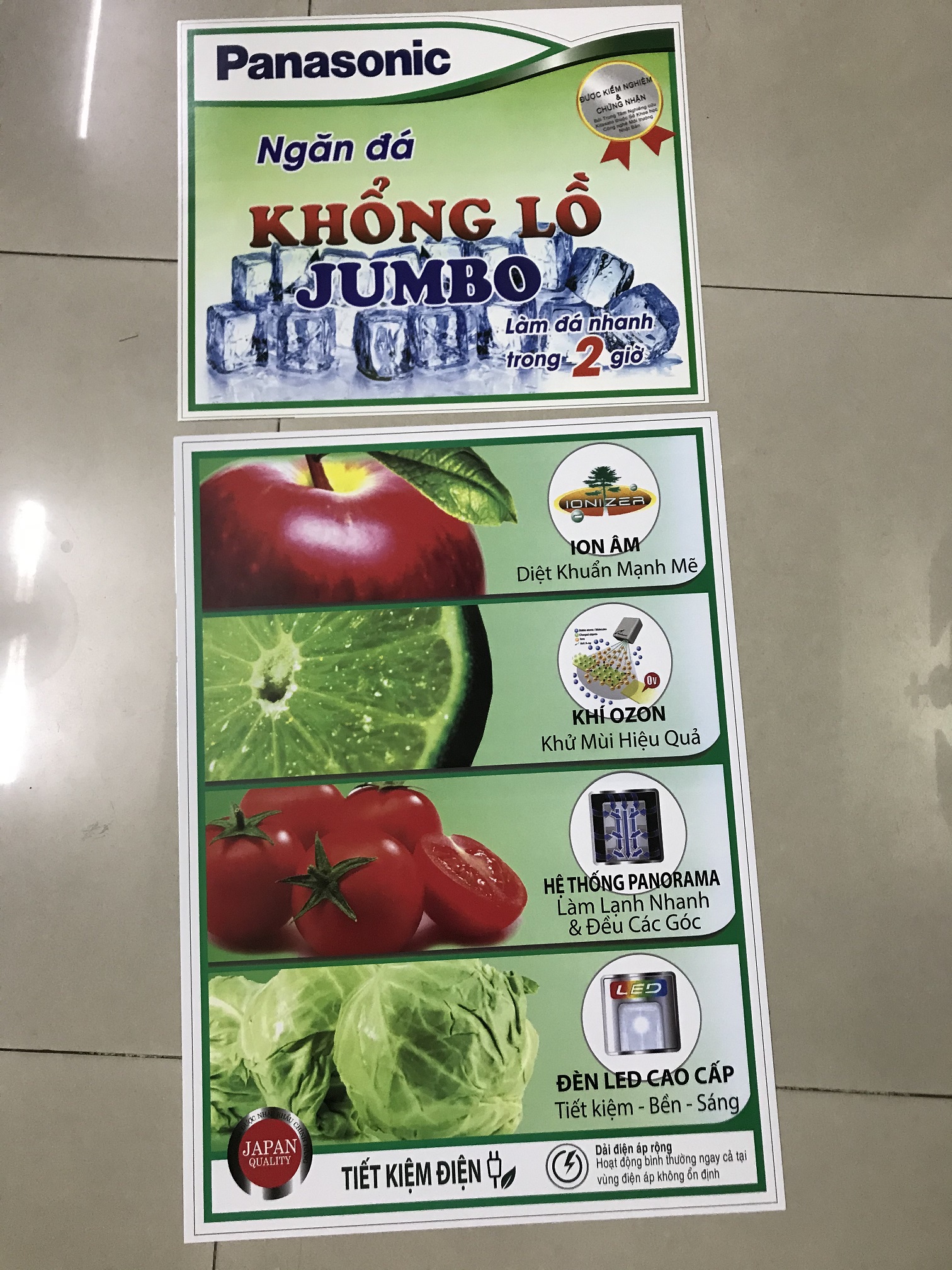 [HCM]Miếng dán tủ lạnh Panasonic  - Tem dán tủ lạnh Panasonic (mẫu 2)