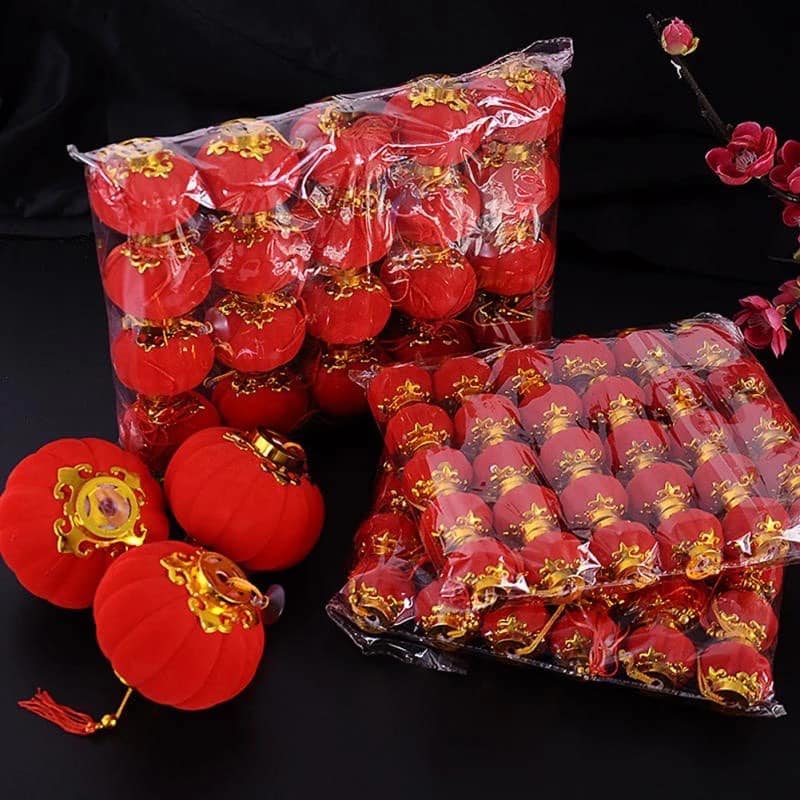 Vỉ 25 quả cầu trang trí ngày tết