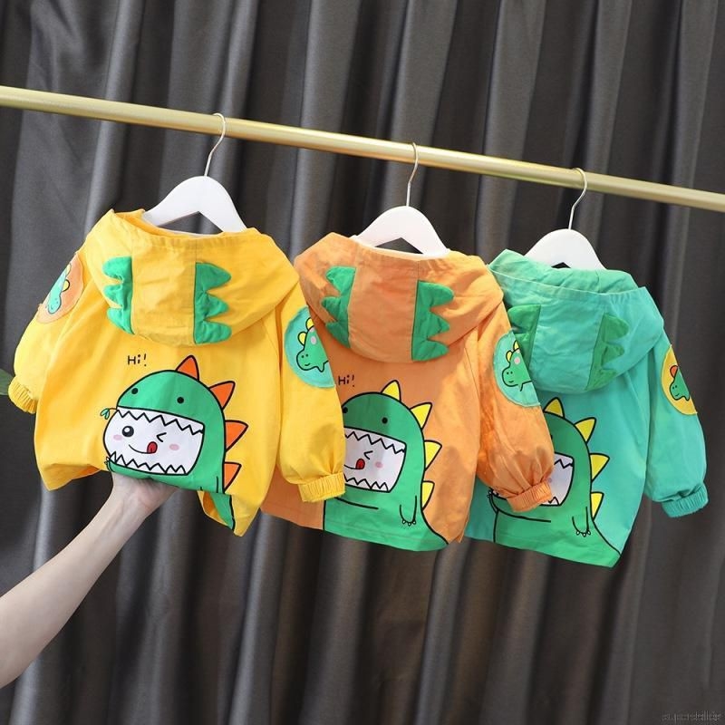 Áo khoác gió hình Khủng Long cho bé