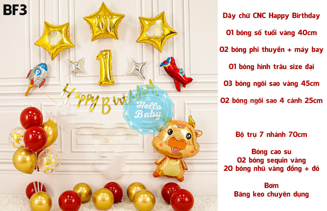 Set ball decoration birthday age Buffalo-enclosed pump + tape glue dedicated