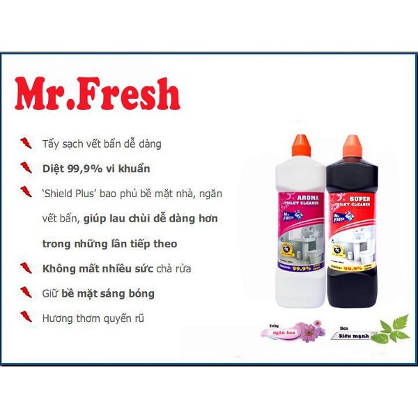 Tẩy toilet Mr.Fresh 1L cực mạnh