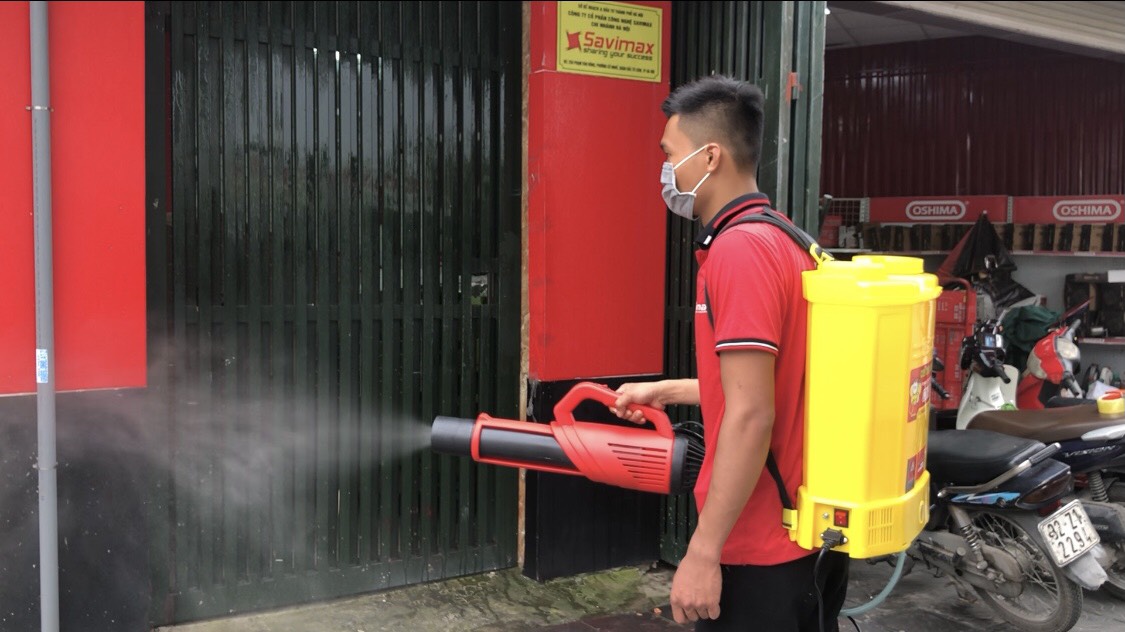 Máy phun sương tốc độ cao Turbo SV-18L, Bình phun th.uốc dạng sương tốc độ cao