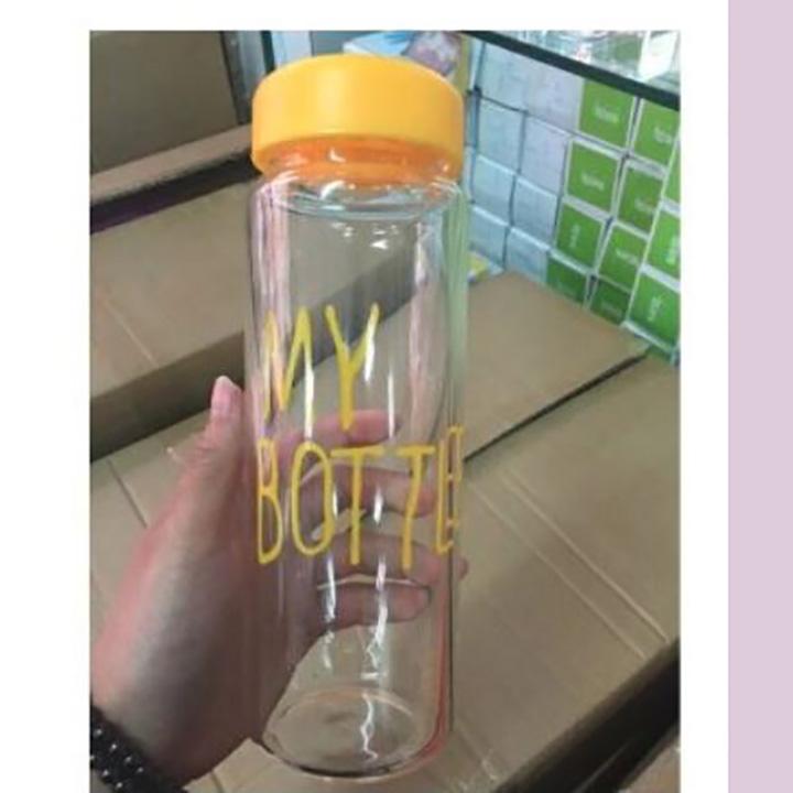 Bình thủy tinh nắp màu my bottle 450ml