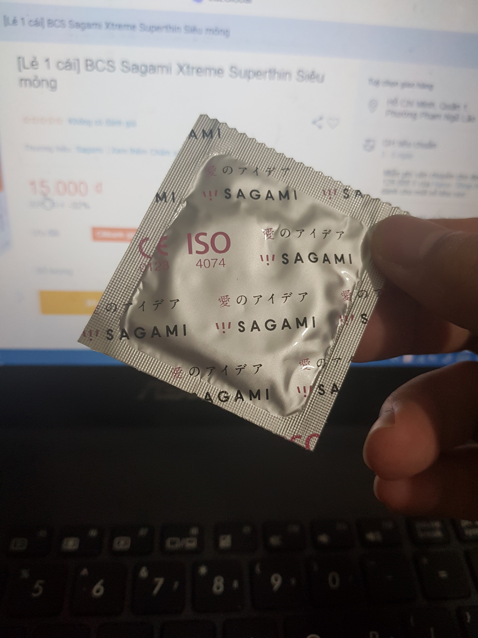 [1 cái] Bao cao su Sagami Xtreme Superthin Siêu mỏng