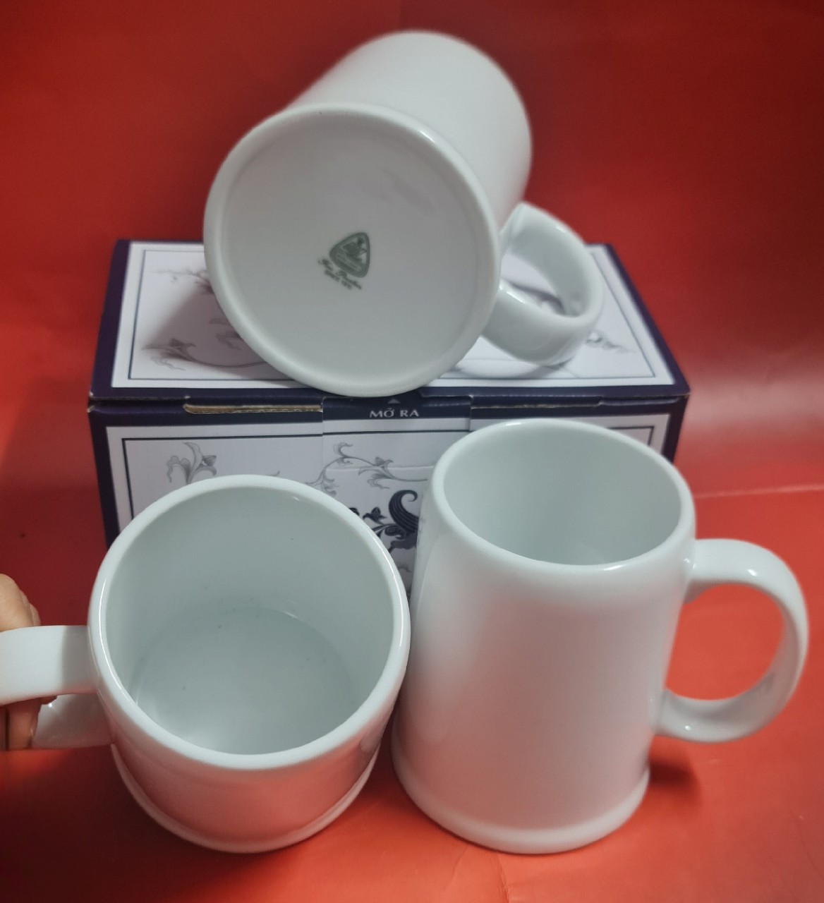 ly sứ Minh Long 0.5L - ly sứ trắng Minh long