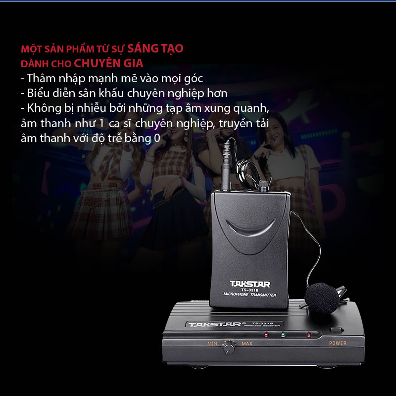 Micro gài áo không dây Takstar TS-331B [Bản mới 2020]