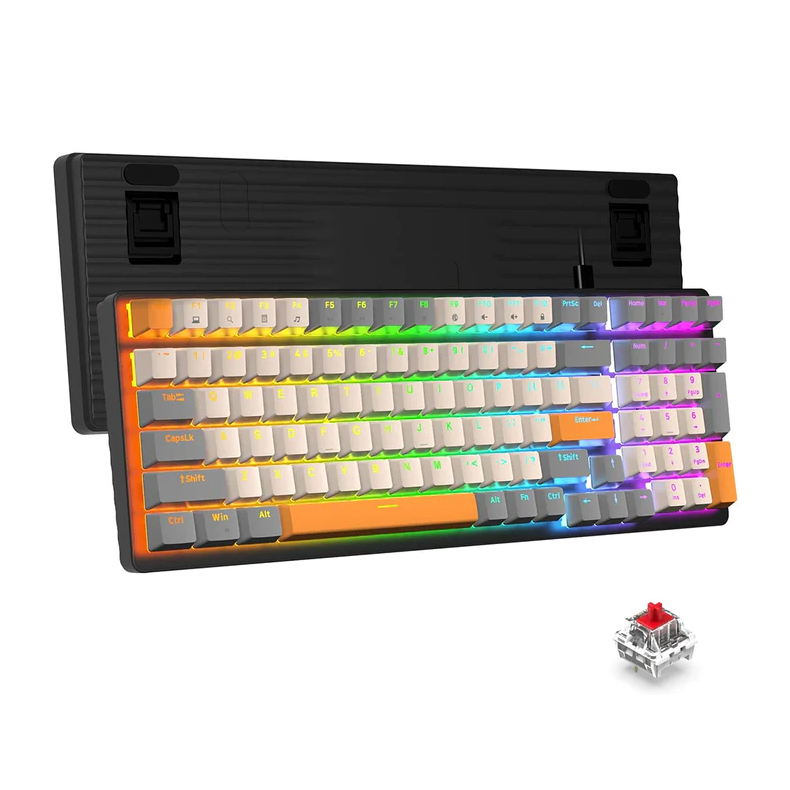Bàn phím cơ red switch gaming ZIYOULANG K3 loại 87 KEYS - led đa màu 10 chế độ tuỳ chỉnh - Nhất Tín Computer