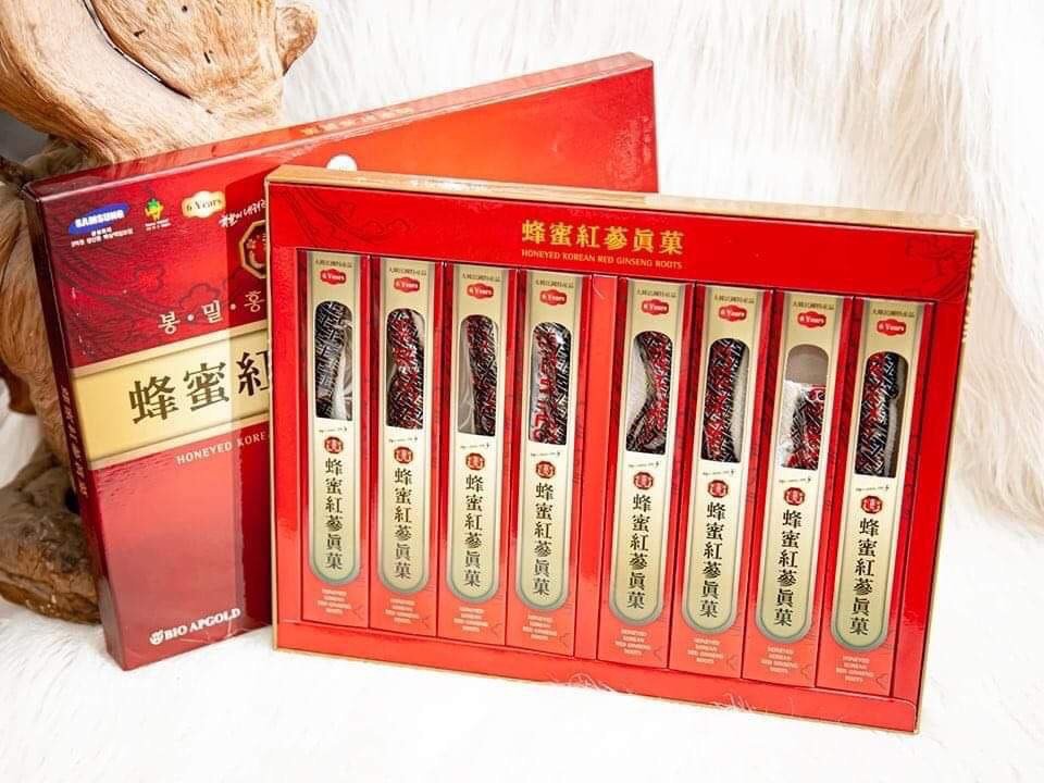 {HÀNG CÔNG TY} Sâm củ tẩm mật ong Bio Apgold Hàn Quốc (240g)