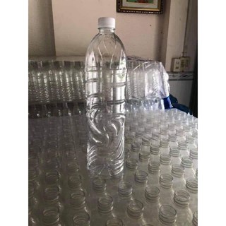 Chai nhựa 1000ml nắp đen- trắng