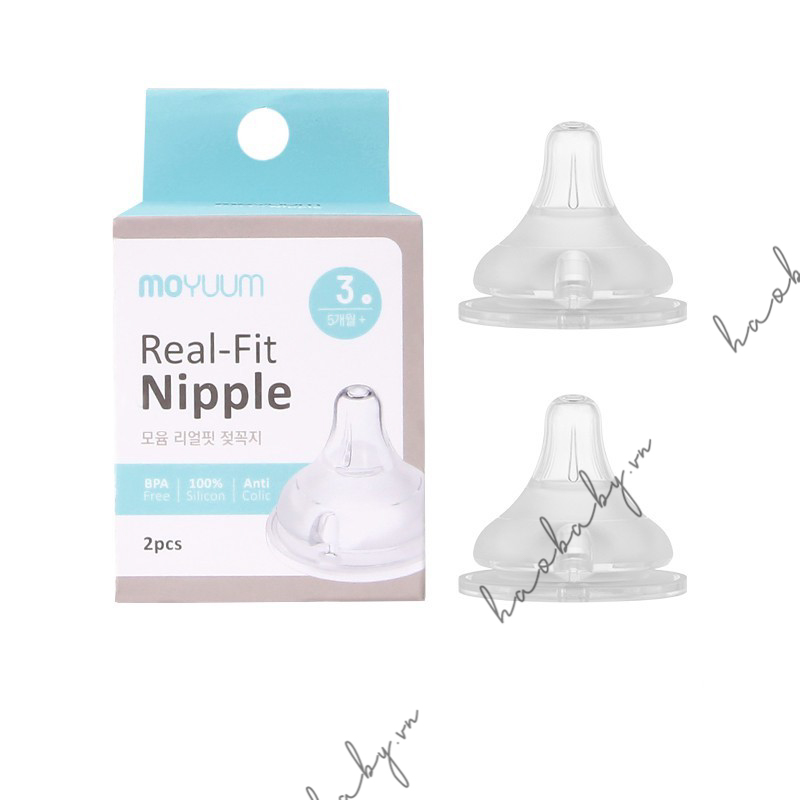 Núm thay thế bình sữa moyuum Hàn quốc số 2-3