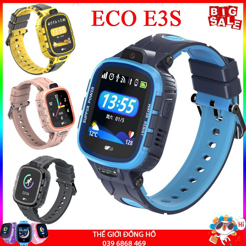 Đồng hồ Định vị trẻ em EcoWatch E3S Sport Chống nước tuyệt đối IP67, Có Camera, Mẫu mới xu hướng 2020