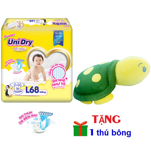 [Tặng 1 thú bông rùa vàng] TÃ DÁN Unidry size M76 - size L68 - size XL62