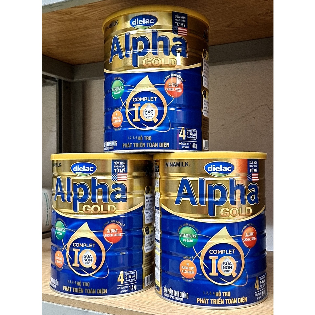 SỮA BỘT DIELAC ALPHA GOLD IQ 4 1,5KG (CHO TRẺ TỪ 2- 6 TUỔI)