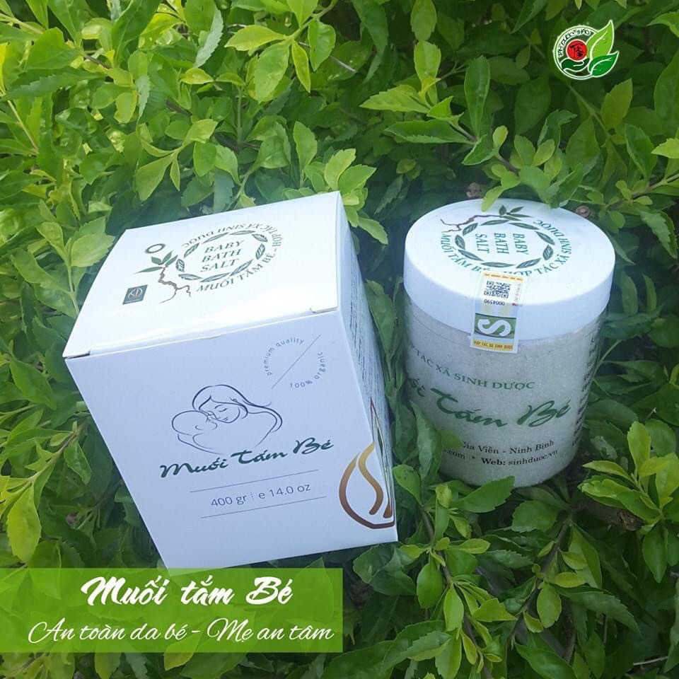 Muối Tắm Thảo Dược cho bé ngừa rôm sảy