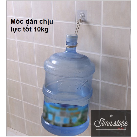 Combo Móc dán tường siêu dính 6x6cm. LD2-MocDT